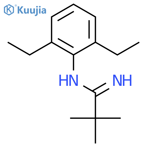 Benzenamine, N-[(1,1-dimethylethyl)carbonimidoyl]-2,6-diethyl- structure