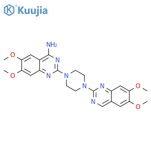 4-Quinazolinamine,2-[4-(6,7-dimethoxy-2-quinazolinyl)-1-piperazinyl]-6,7-dimethoxy- structure