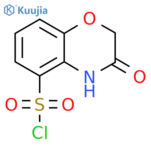 3-oxo-3,4-dihydro-2H-1,4-benzoxazine-5-sulfonyl chloride structure