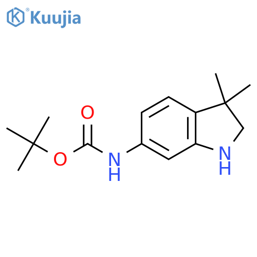 6-Amino-N-Boc-3,3-dimethyl-2,3-dihydro-indole structure