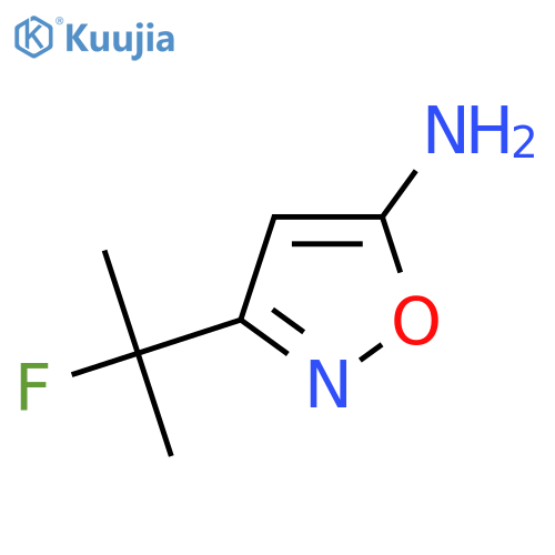 3-(2-fluoropropan-2-yl)-1,2-oxazol-5-amine structure