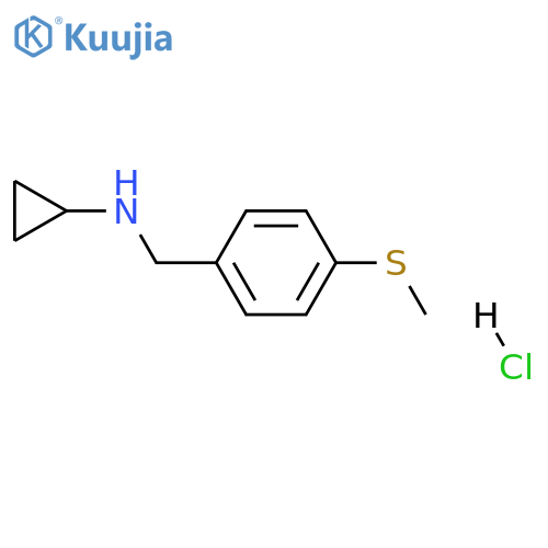 N-[4-(methylthio)benzyl]cyclopropanamine hydrochloride structure