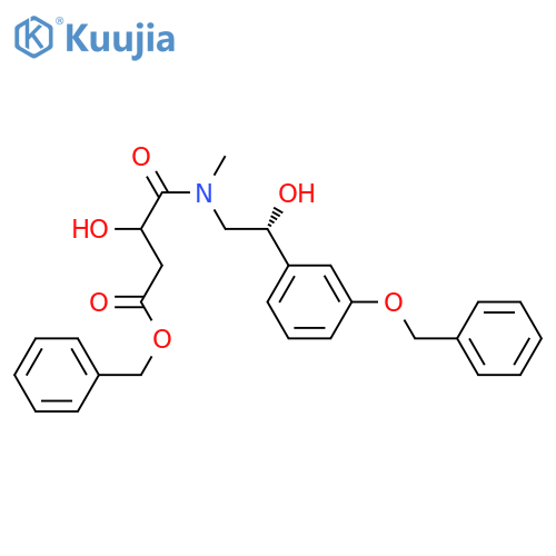 3-Hydroxy-4-(2R)-2-hydroxy-2-3-(phenylmethoxy)phenylethylmethylamino-4-oxobutanoic Acid Phenylmethyl Ester structure
