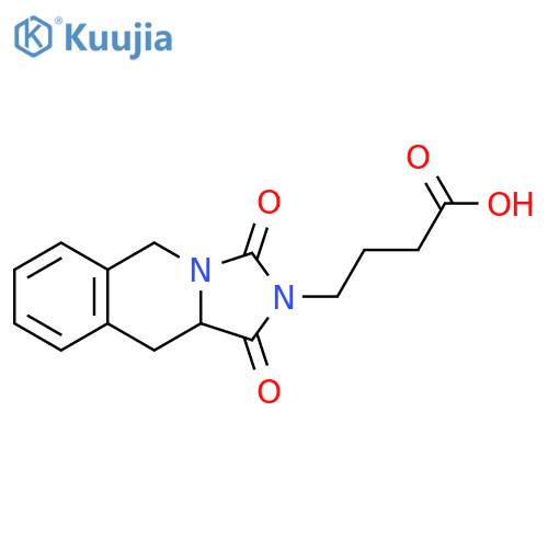 4-(1,3-Dioxo-1,5,10,10a-tetrahydro-imidazo[1,5-b]isoquinolin-2-yl)-butyric acid structure