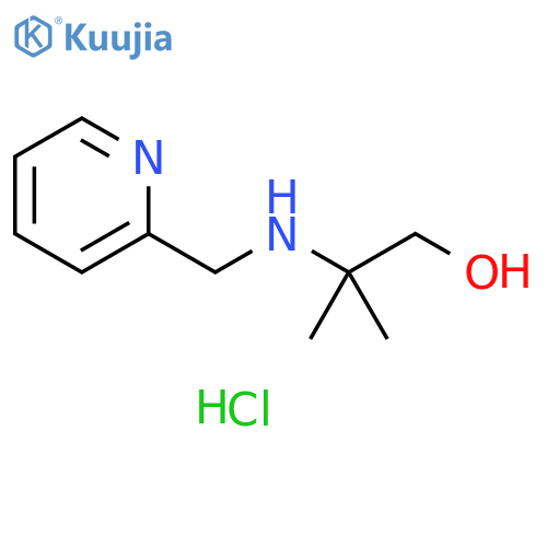 2-methyl-2-[(2-pyridinylmethyl)amino]-1-propanol hydrochloride structure