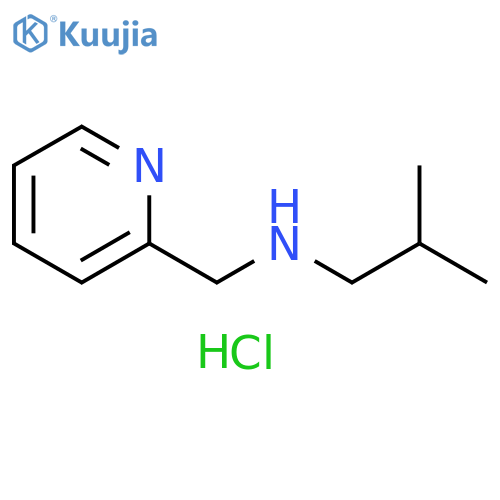 2-methyl-N-(2-pyridinylmethyl)-1-propanamine hydrochloride structure