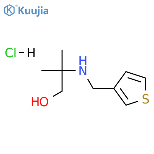2-methyl-2-[(3-thienylmethyl)amino]-1-propanol hydrochloride structure