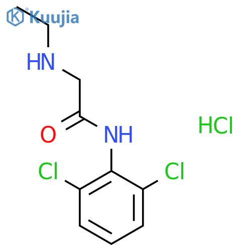 N-(2,6-dichlorophenyl)-2-(ethylamino)acetamide hydrochloride structure