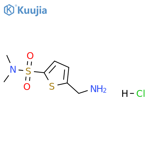 5-(aminomethyl)-N,N-dimethylthiophene-2-sulfonamide hydrochloride structure