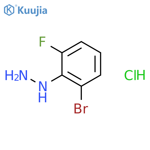 (2-Bromo-6-fluorophenyl)hydrazine hydrochloride structure