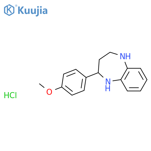 2-(4-Methoxyphenyl)-2,3,4,5-tetrahydro-1H-benzob1,4diazepine hydrochloride structure