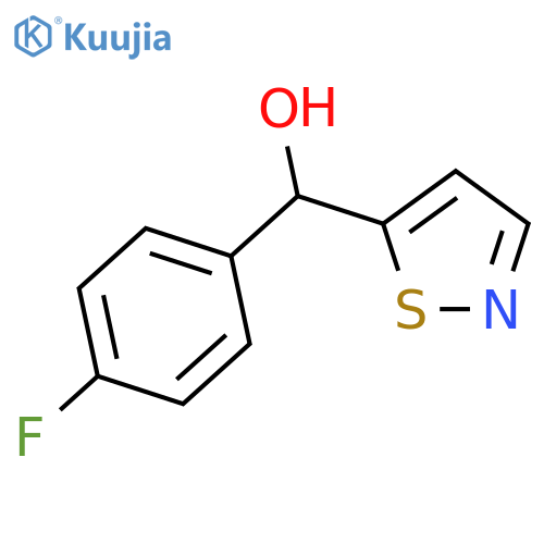 (4-fluorophenyl)-(1,2-thiazol-5-yl)methanol structure