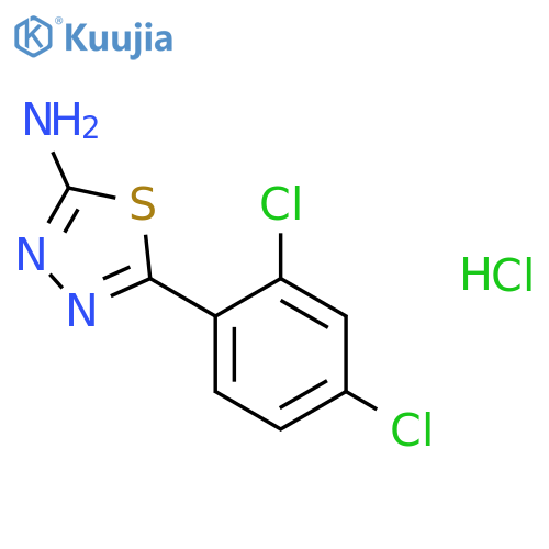 5-(2,4-Dichlorophenyl)-1,3,4-thiadiazol-2-ylamine Hydrochloride structure