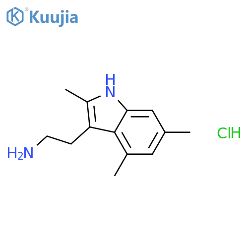 2-(2,4,6-Trimethyl-1H-indol-3-yl)ethanamine Hydrochloride structure