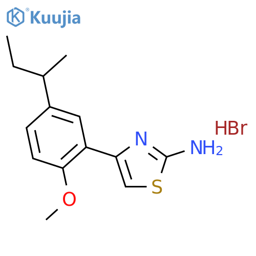 4-(5-Sec-butyl-2-methoxyphenyl)-1,3-thiazol-2-amine Hydrobromide structure