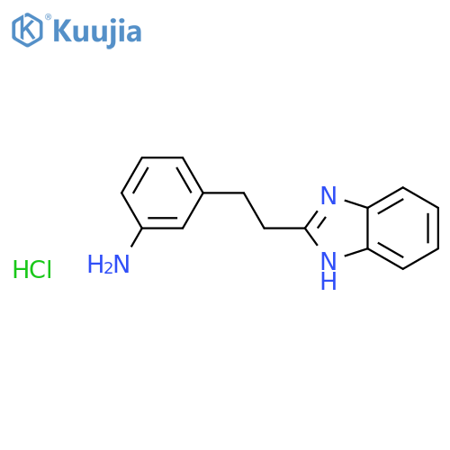 3-[2-(1H-Benzoimidazol-2-yl)-ethyl]-phenylamine hydrochloride structure