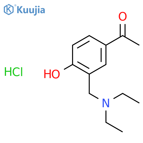 1-{3-(Diethylamino)methyl-4-hydroxyphenyl}ethan-1-one Hydrochloride structure