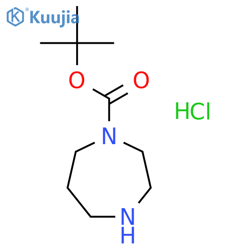 tert-Butyl 1,4-diazepane-1-carboxylate hydrochloride structure