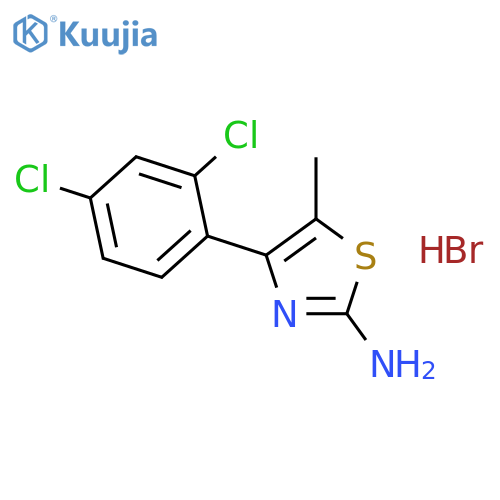 4-(2,4-Dichlorophenyl)-5-methyl-1,3-thiazol-2-amine Hydrobromide structure