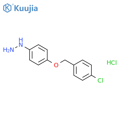 1-{4-(4-Chlorobenzyl)oxyphenyl}hydrazine Hydrochloride structure