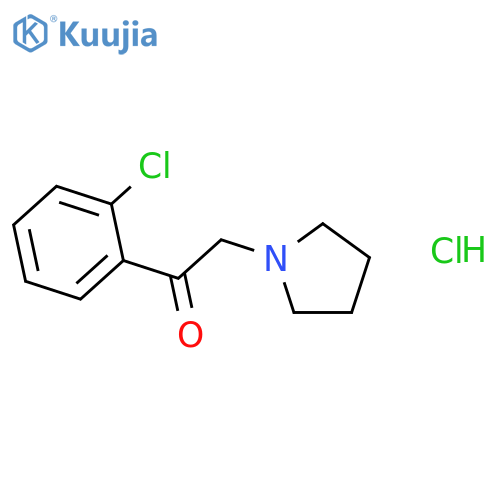 1-(2-chlorophenyl)-2-pyrrolidin-1-ylethanone hydrochloride structure