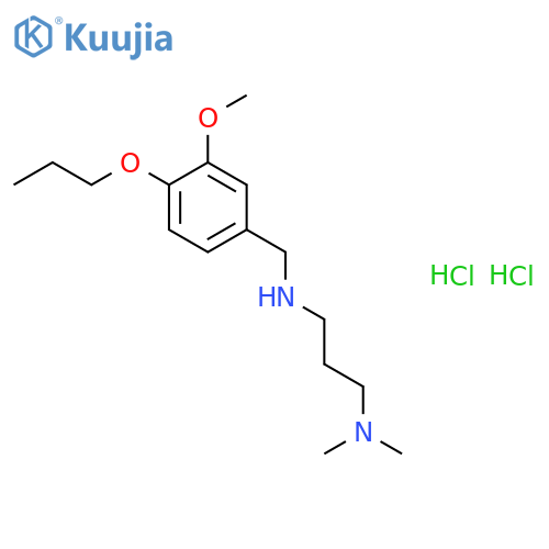 3-(dimethylamino)propyl(3-methoxy-4-propoxyphenyl)methylamine dihydrochloride structure
