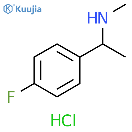 1-(4-fluorophenyl)ethyl(methyl)amine hydrochloride structure