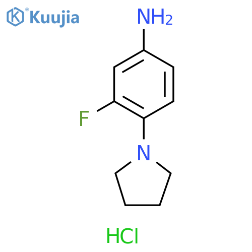 3-Fluoro-4-(pyrrolidin-1-yl)aniline (2HCl) structure