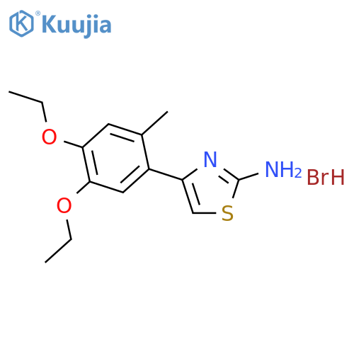 4-(4,5-Diethoxy-2-methylphenyl)-1,3-thiazol-2-amine Hydrobromide structure