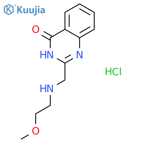 2-{(2-Methoxyethyl)aminomethyl}-3,4-dihydroquinazolin-4-one Hydrochloride structure