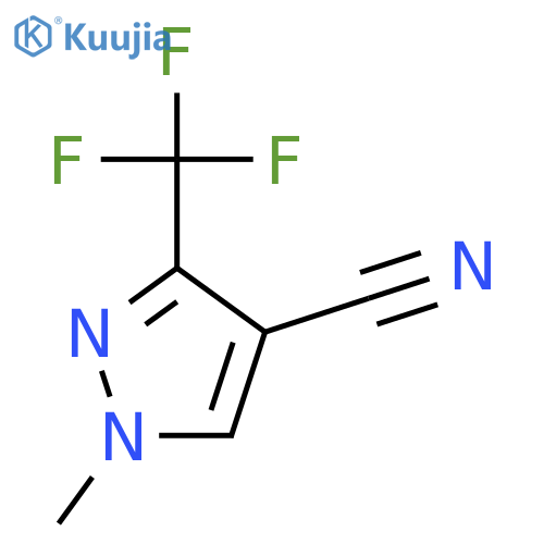 1-methyl-3-(trifluoromethyl)pyrazole-4-carbonitrile structure