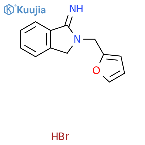 2-(furan-2-yl)methyl-2,3-dihydro-1H-isoindol-1-imine hydrobromide structure