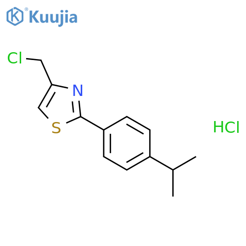 4-(Chloromethyl)-2-4-(propan-2-yl)phenyl-1,3-thiazole Hydrochloride structure