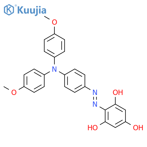 1,3,5-Benzenetriol, 2-[[4-[bis(4-methoxyphenyl)amino]phenyl]azo]- structure
