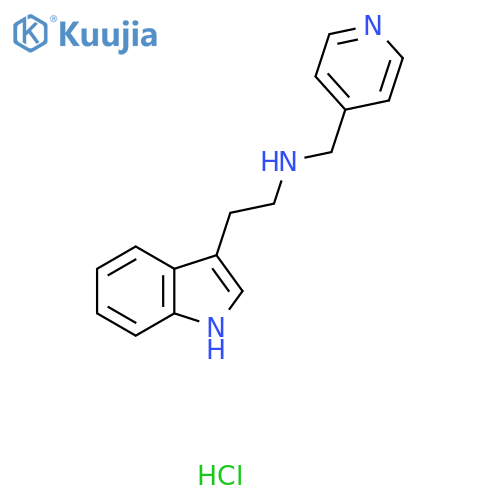 [2-(1H-Indol-3-yl)ethyl](pyridin-4-ylmethyl)amine hydrochloride structure