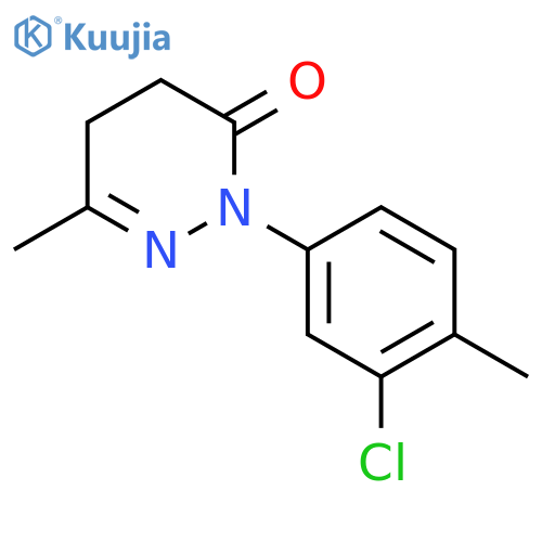 2-(3-Chloro-4-methylphenyl)-6-methyl-4,5-dihydropyridazin-3(2H)-one structure