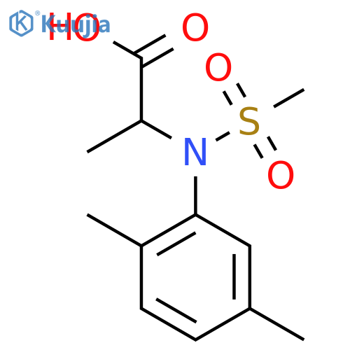 N-(2,5-Dimethylphenyl)-N-(methylsulfonyl)alanine structure