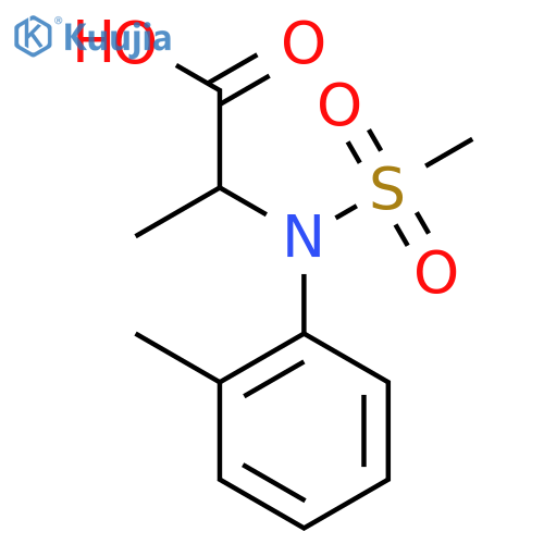 N-(2-Methylphenyl)-N-(methylsulfonyl)alanine structure
