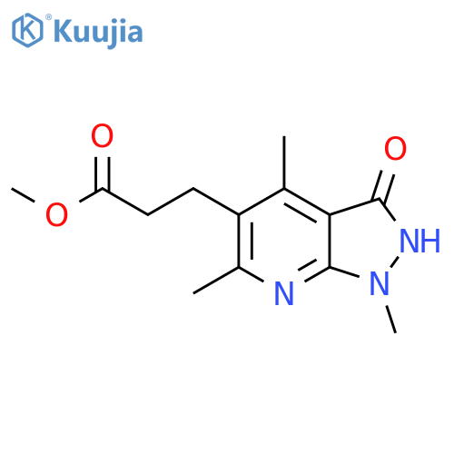 Methyl 3-{1,4,6-Trimethyl-3-oxo-1H,2H,3H-pyrazolo3,4-bpyridin-5-yl}propanoate structure