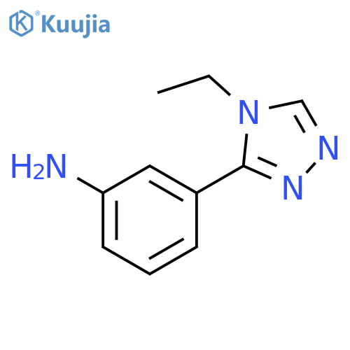 3-(4-ethyl-4H-1,2,4-triazol-3-yl)aniline structure