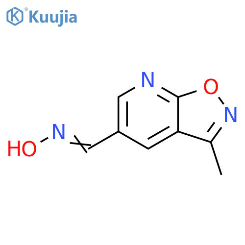 N-({3-Methyl-1,2oxazolo5,4-bpyridin-5-yl}methylidene)hydroxylamine structure