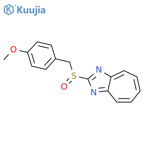 Cycloheptimidazole, 2-[[(4-methoxyphenyl)methyl]sulfinyl]- structure