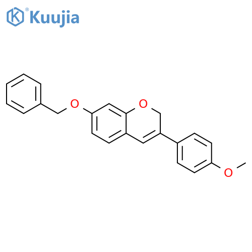 2H-1-Benzopyran, 3-(4-methoxyphenyl)-7-(phenylmethoxy)- structure