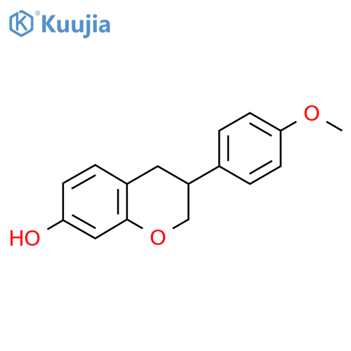 2H-1-Benzopyran-7-ol,3,4-dihydro-3-(4-methoxyphenyl)- structure