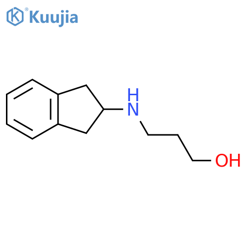 3-(2,3-dihydro-1H-inden-2-yl)aminopropan-1-ol structure