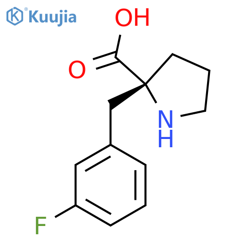 2-[(3-Fluorophenyl)methyl]-L-Proline structure