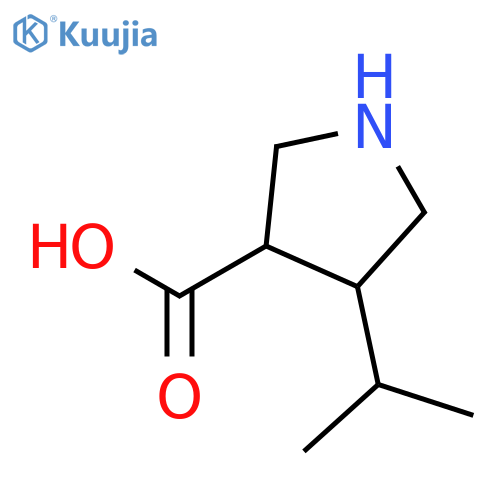 (3S,4S)-4-Isopropylpyrrolidine-3-carboxylicacid structure