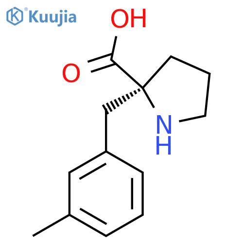 2-[(3-Methylphenyl)methyl]-D-Proline structure