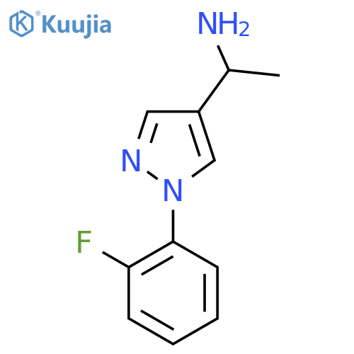 1-[1-(2-Fluorophenyl)-1H-pyrazol-4-yl]ethanamine structure