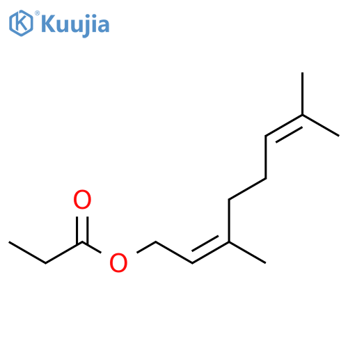 2,6-Octadien-1-ol,3,7-dimethyl-, 1-propanoate, (2Z)- structure